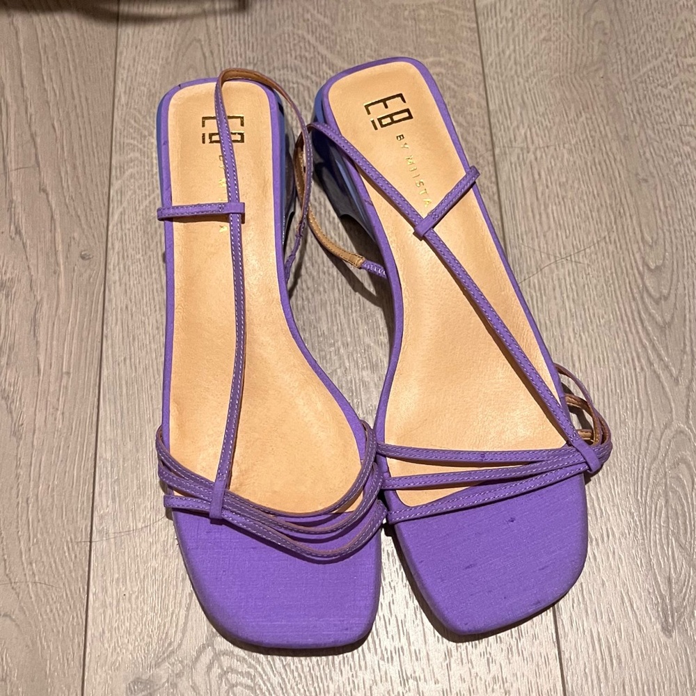 Miista E8 Chic Purple Strappy Heels Size 40